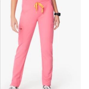 FIGS Skinny Scrub Pants Neon Pink